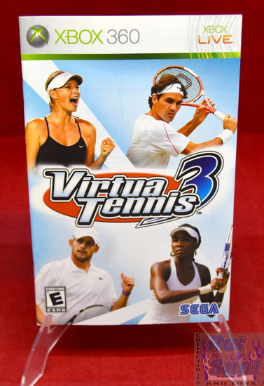 Virtua Tennis 3 Instruction Booklet