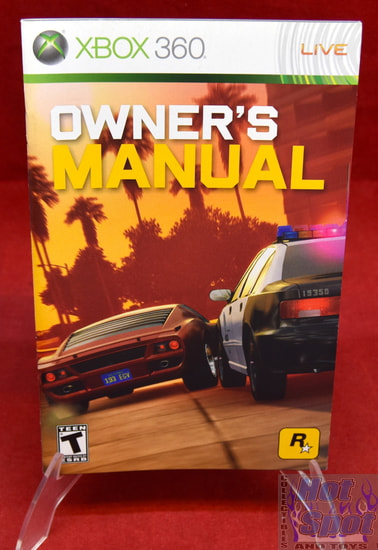 Midnight Club Los Angeles Instruction Booklet w/ Poster