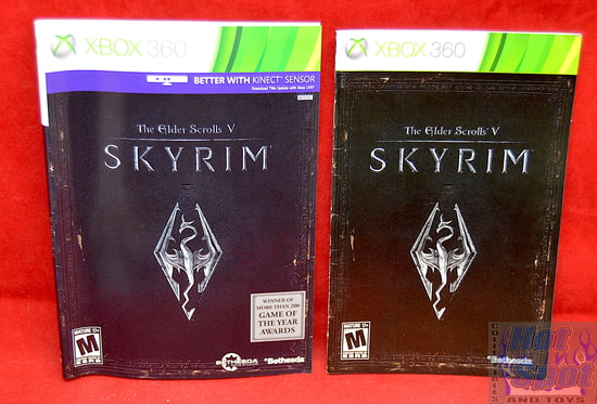 Skyrim The Elder Scrolls V Kinect Variant Slip Cover & Booklet