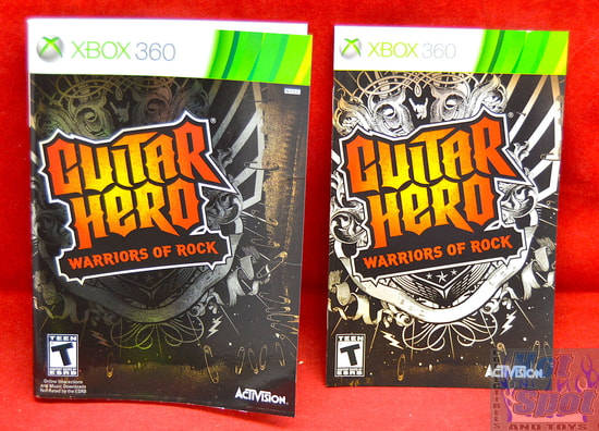 Guitar Hero Warriors of Rock Slip Cover & Booklet