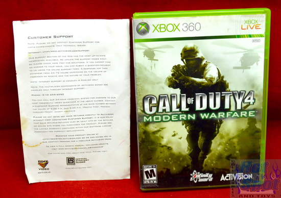 Call of Duty 4: Modern Warfare Game, Insert & Original Case