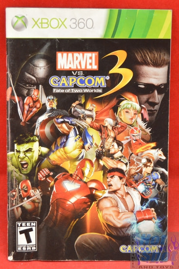 Marvel vs. Capcom 3 Fate of Two Worlds Instruction Booklet