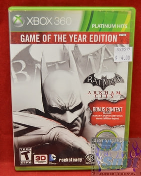 Xbox 360 Batman Arkham City Game