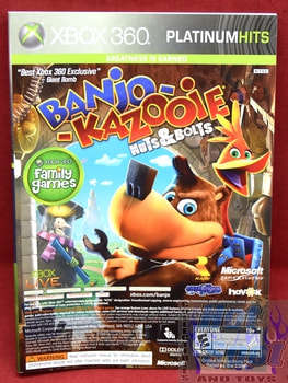 Banjo Kazooie Nuts & Bolts Slipcover & Booklet