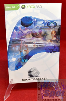 Play List Codemasters Insert Booklet
