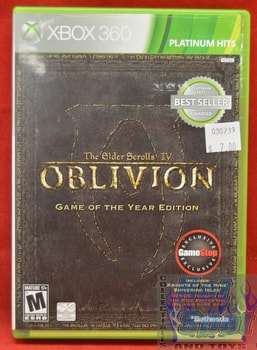 The Elder Scrolls IV Oblivion Game (Game of the Year Edition) Xbox 360 Platinum Hits