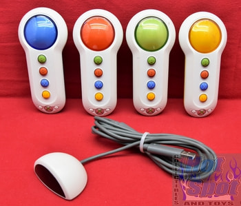 Scene It Wireless Big Button Buzzer Controllers w/ IR Receiver