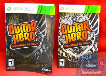 Guitar Hero Warriors of Rock Slip Cover & Booklet