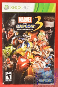 Marvel vs. Capcom 3 Fate of Two Worlds Instruction Booklet