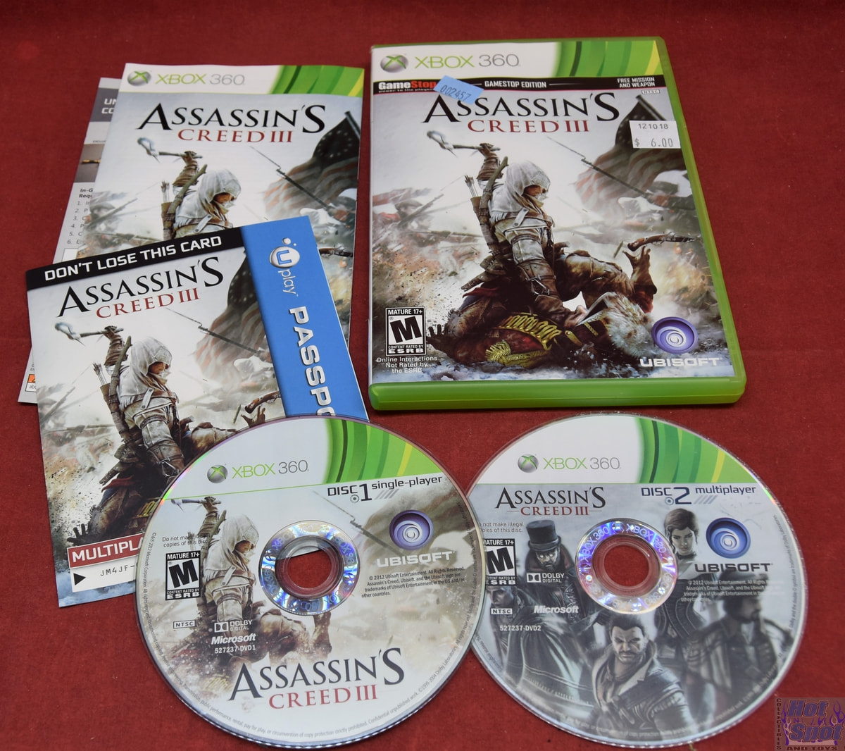 Xbox 360 - Assassin's Creed 2 II Gamestop Case No Map Xbox 360