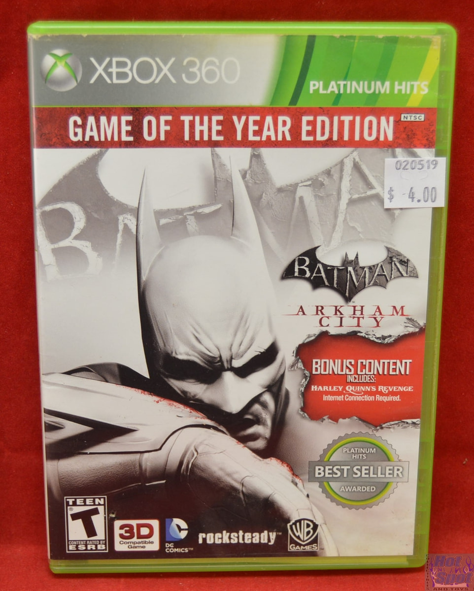 Zenuwinzinking Nylon herberg Hot Spot Collectibles and Toys - Xbox 360 Batman Arkham City Game