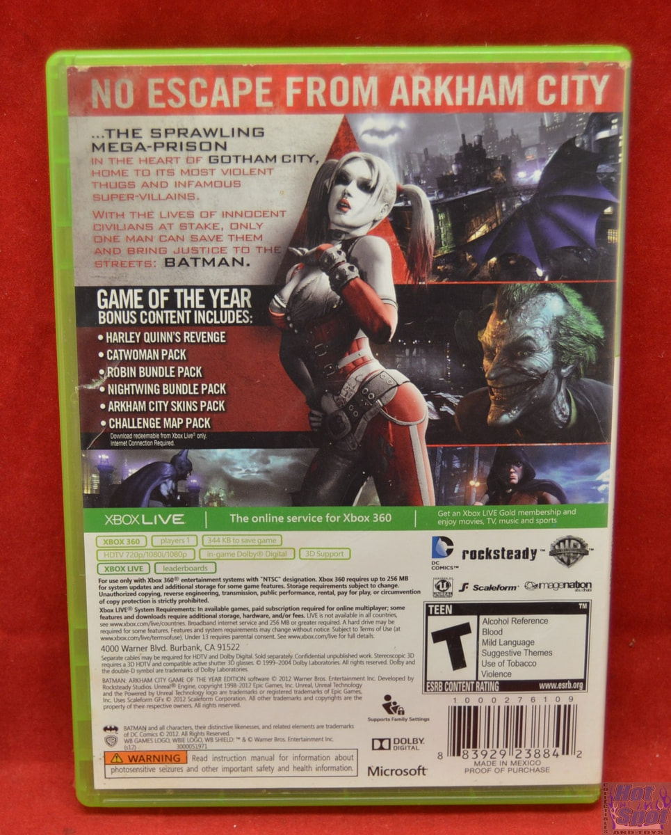 Batman: Arkham City Game of the Year Edition XBOX 360 Complete