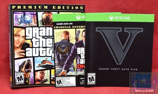 Grand Theft Auto V Five Slip Cover, Booklets & Inserts