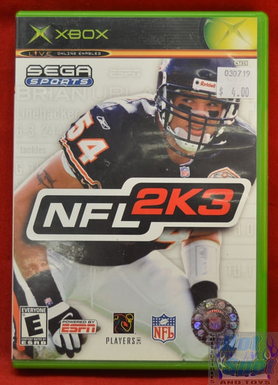 NFL 2K3 Game CIB