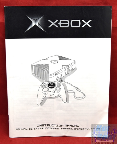 Original Microsoft XBOX Console Instruction Manual Booklet