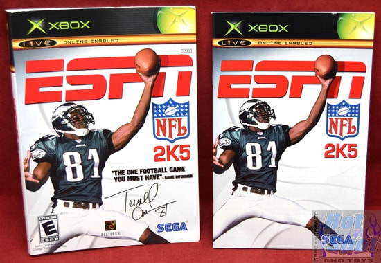 ESPN NFL 2K5 Slipcover & Instruction Booklet