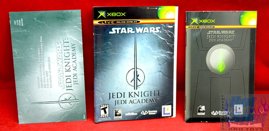 Star Wars Jedi Knight Jedi Academy Slip Cover, Booklet, & Insert