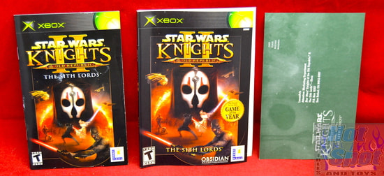Star Wars Knights of the Old Republic II The Sith Lords Slip Cover, Booklet & Insert