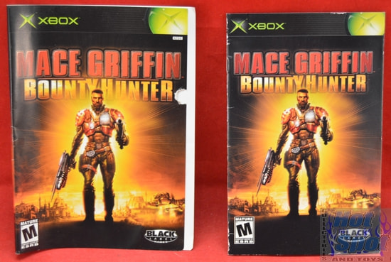 Mace Griffin Bounty Hunter Instructions Booklet and Slip Cover