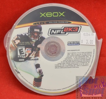 NFL 2K3 Game DISC ONLY