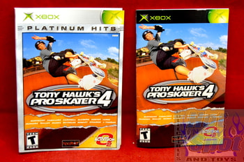 Tony Hawk's Pro Skater 4 Platinum Hits Slip Cover & Booklet