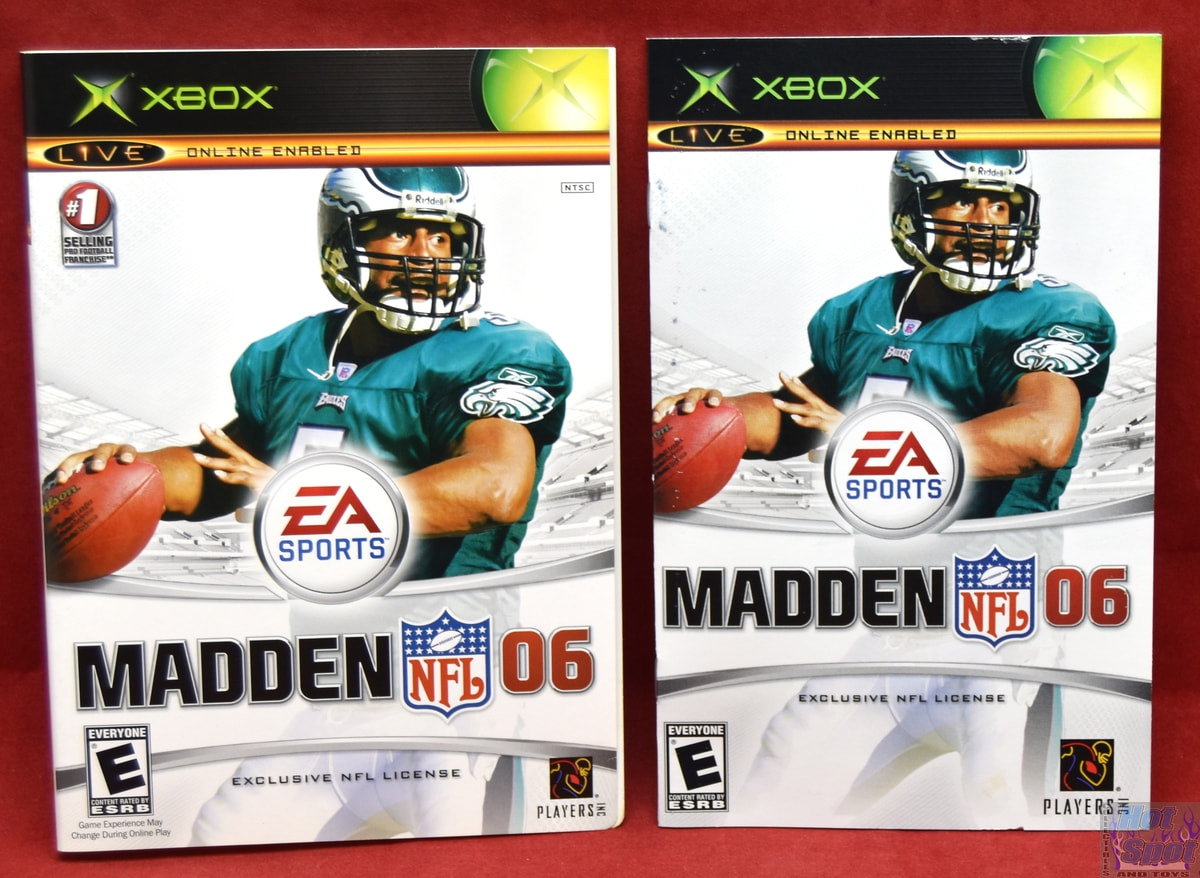 Hot Spot Collectibles and Toys - Madden NFL 06 Slip Cover & Instruction  Booklet